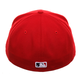 Exclusive New Era 59Fifty Los Angeles Angels Sugar Skull Hat - Red