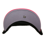 WWE New Era 59Fifty Brett Hart Hat - 2T Black, Pink