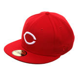 Exclusive New Era 59Fifty Cincinnati Reds 150th Anniversary Patch Hat - Red