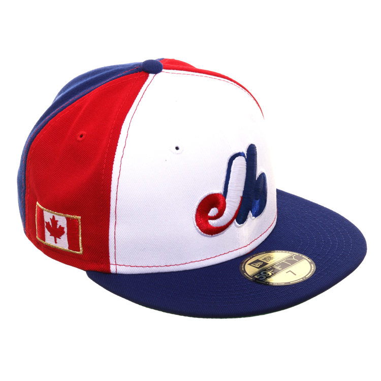 Exclusive New Era 59Fifty Pinwheel Montreal Expos Canadian Flag