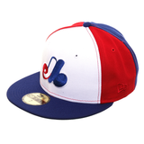 Exclusive New Era 59Fifty Pinwheel Montreal Expos Canadian Flag Hat - White, Red, Royal