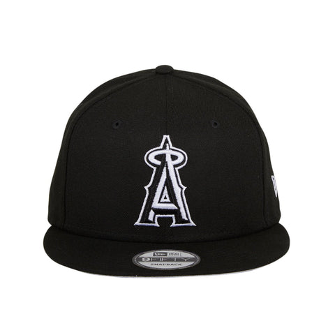 New Era 9Fifty Los Angeles Angels Snapback Hat - Black, White