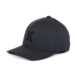 Hurley Black Textures Herringbone Flexfit Hat - Black