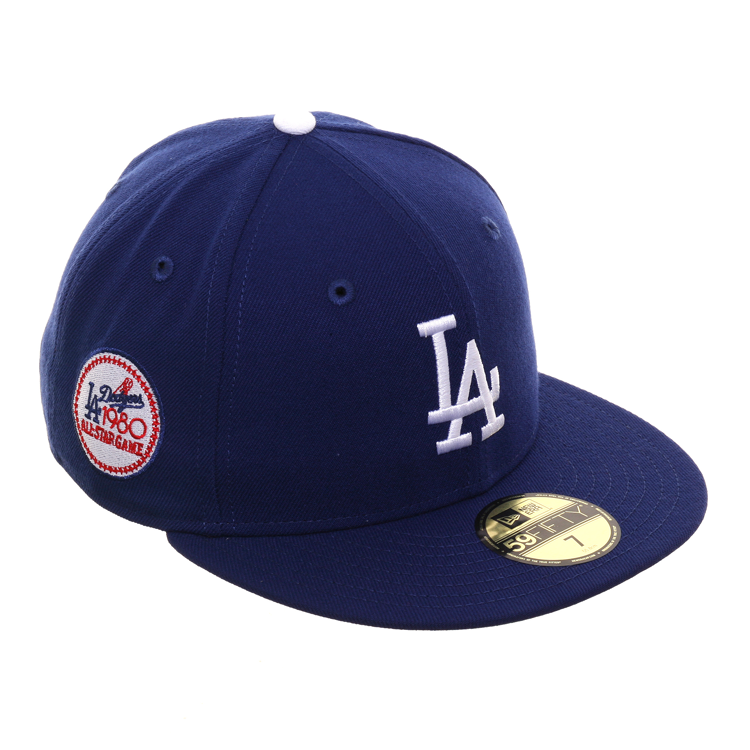 Exclusive New Era 59Fifty Los Angeles Dodgers 1980 All Star Game Patch Hat - Game