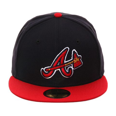 New Era 59Fifty Atlanta Braves Alternate Hat - 2T Navy, Red