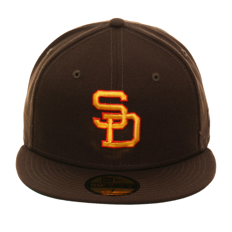 Exclusive New Era 59Fifty San Diego Padres 1980 Hat - Brown, Gold, Orange