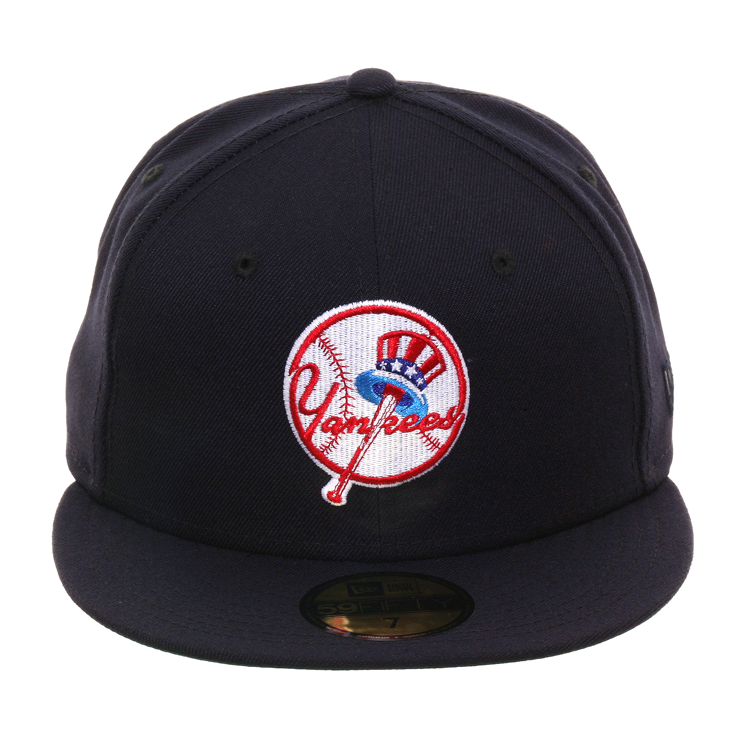 Exclusive New Era 59Fifty New York Yankees 1947 Logo Hat - Navy