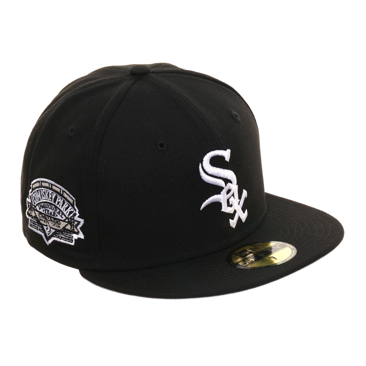 Exclusive New Era 59Fifty Chicago White Sox Comiskey Inaugral Patch Hat - Game