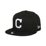 New Era 9Fifty Cleveland Indians Snapback Hat - Black, White