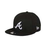 New Era 9Fifty Atlanta Braves Snapback Hat - Black, White