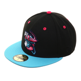 New Era 59Fifty Jax Jumbo Shrimp Hat - 2T Black, Neon Blue