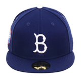 Exclusive New Era 59Fifty Brooklyn Dodgers 1955 World Series  Game Hat - Royal