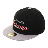 Exclusive New Era 59Fifty Atlanta Falcons Script Hat - 2T Black, Gray