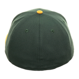 Exclusive New Era 59Fifty Green Bay Packers Script Hat - 2T Green, Gold