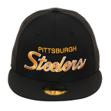 Exclusive New Era 59Fifty Pittsburgh Steelers Hat - Black