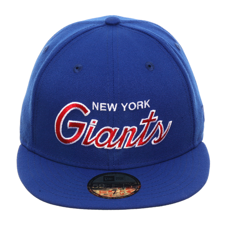 Exclusive New Era 59Fifty New York Giants Script Hat - Royal