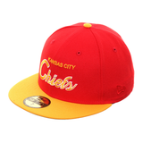 Exclusive New Era 59Fifty Kansas City Chiefs Script Hat - 2T Red, Gold