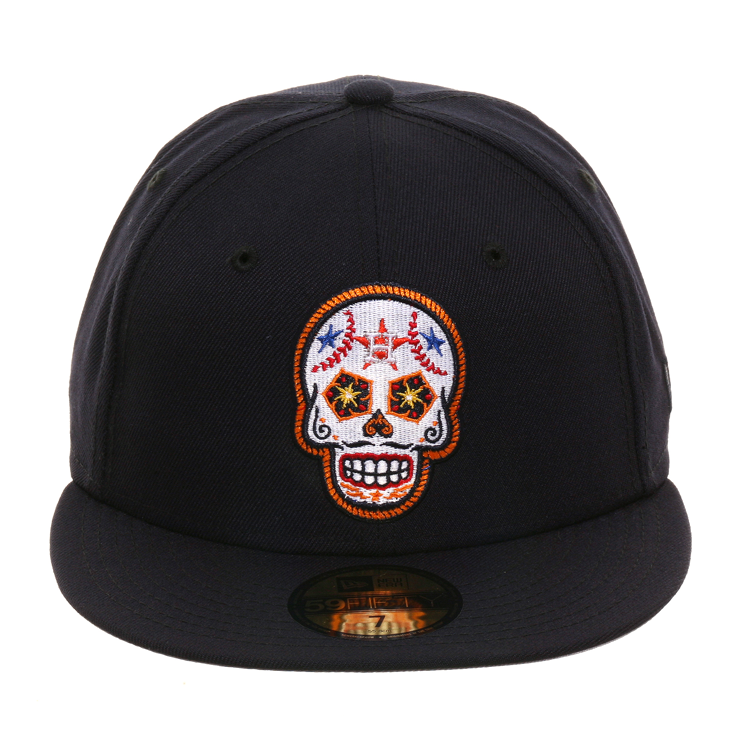 Exclusive New Era 59Fifty Houston Astros Sugar Skull Hat - Navy –  demo-hatclub