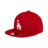 Exclusive New Era 59Fifty Los Angeles Dodgers Mexico Flag Patch Hat - Red, White