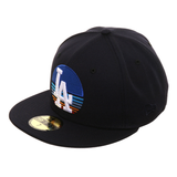 Exclusive New Era 59Fifty Los Angeles Dodgers Sunrise Hat - Navy