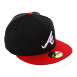 New Era 59Fifty Atlanta Braves 1999 World Series Patch Home Hat - 2T Navy, Red