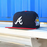 New Era 59Fifty Atlanta Braves 1999 World Series Patch Home Hat - 2T Navy, Red