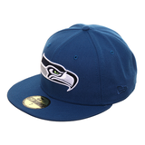 Exclusive New Era 59Fifty Seattle Seahawks OTC Hat - Indigo