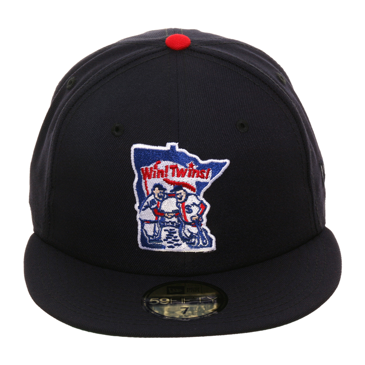 Exclusive New Era 59Fifty Minnesota Twins 1976 Logo Hat - Navy