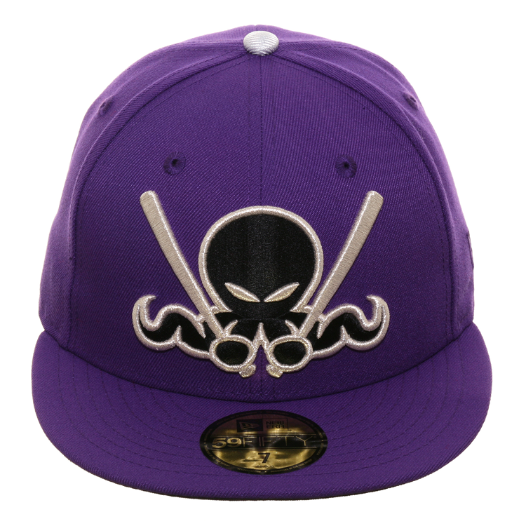 Exclusive Dionic New Era 59Fifty Octoslugger Hat - Purple, Black, Metallic Silver