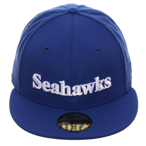 Exclusive New Era 59Fifty Seattle Seahawks 1976 Word Hat - Royal