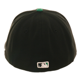 Exclusive New Era 59Fifty Oakland Athletics Sugar Skull Glow In Dark Hat - Black