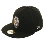 Exclusive New Era 59Fifty San Diego Padres Sugar Skull Glow In Dark Hat - Black