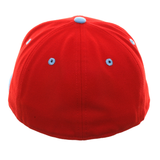 Exclusive New Era 59Fifty Oilers Roughneck Hat - 2T Red, Light Blue