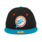 New Era 59Fifty Miami Dolphins 1972 Hat - 2T Black, Teal