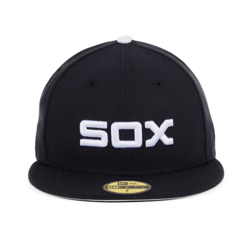 Exclusive New Era 59Fifty Chicago White Sox 1976 Hat - Navy, White