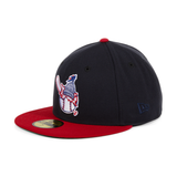 Exclusive New Era 59Fifty Senators 1953 Logo Hat - 2T Navy, Red