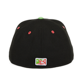 Exclusive New Era Playeros De Harrisburg Hat - 2T Black, Lime Green