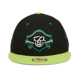 Exclusive New Era 59Fifty Bradenton Barbanegras Hat - 2T Black, Neon Yellow