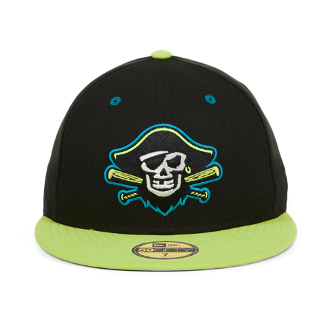 Exclusive New Era 59Fifty Bradenton Barbanegras Hat - 2T Black, Neon Yellow