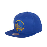 Mitchell & Ness Golden Sate Warriors Team Ground Snapback Hat - Royal