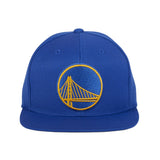 Mitchell & Ness Golden Sate Warriors Team Ground Snapback Hat - Royal