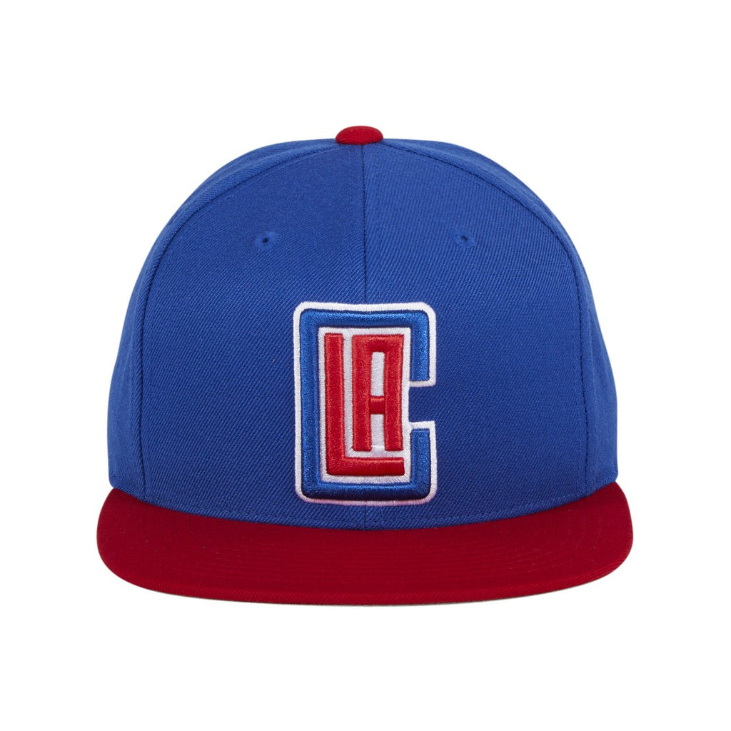 Mitchell & Ness Los Angeles Clippers Alt Snapback Hat - 2T Royal, Red