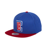 Mitchell & Ness Los Angeles Clippers Alt Snapback Hat - 2T Royal, Red