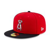 New Era 59Fifty Los Angeles Angels Spring Training 2020 Game Hat - 2T Red, Navy