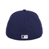 New Era 59Fifty Authentic Collection Milwaukee Brewers On-Field Game Hat - Navy