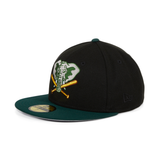 Exclusive New Era 59Fifty Oakland Athletics 1993 Alternate Hat - 2T Black, Green