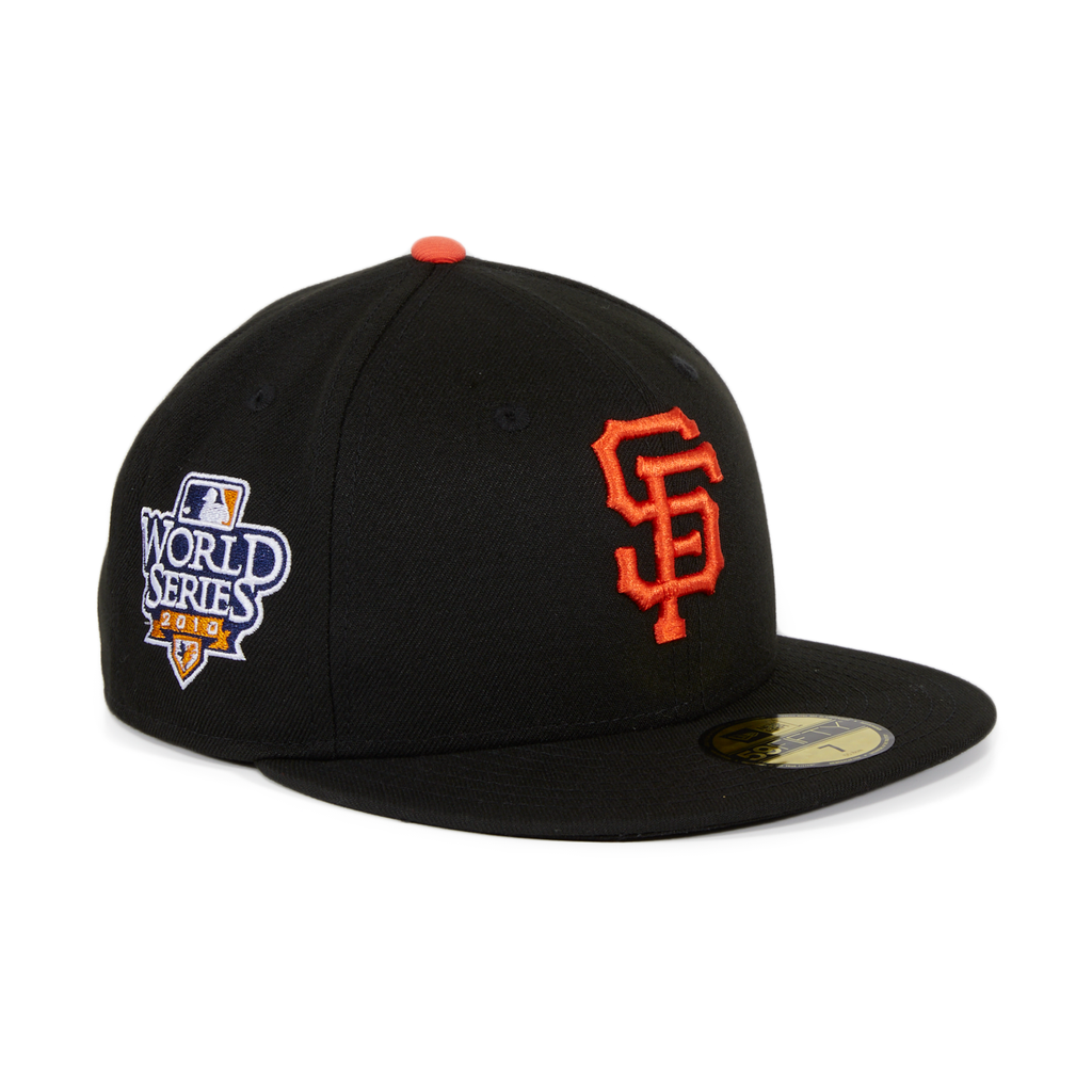 New Era 59Fifty San Francisco Giants 2010 World Series Patch Game Hat - Black