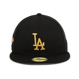 Exclusive New Era 59Fifty Los Angeles Dodgers 1988 World Series Hat - Black, Gold