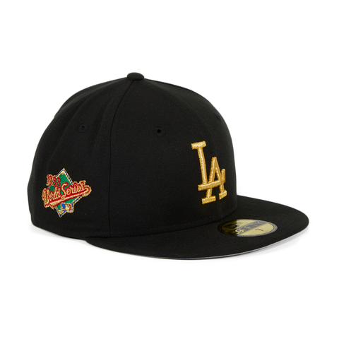 Exclusive New Era 59Fifty Los Angeles Dodgers 1988 World Series Hat - Black, Gold