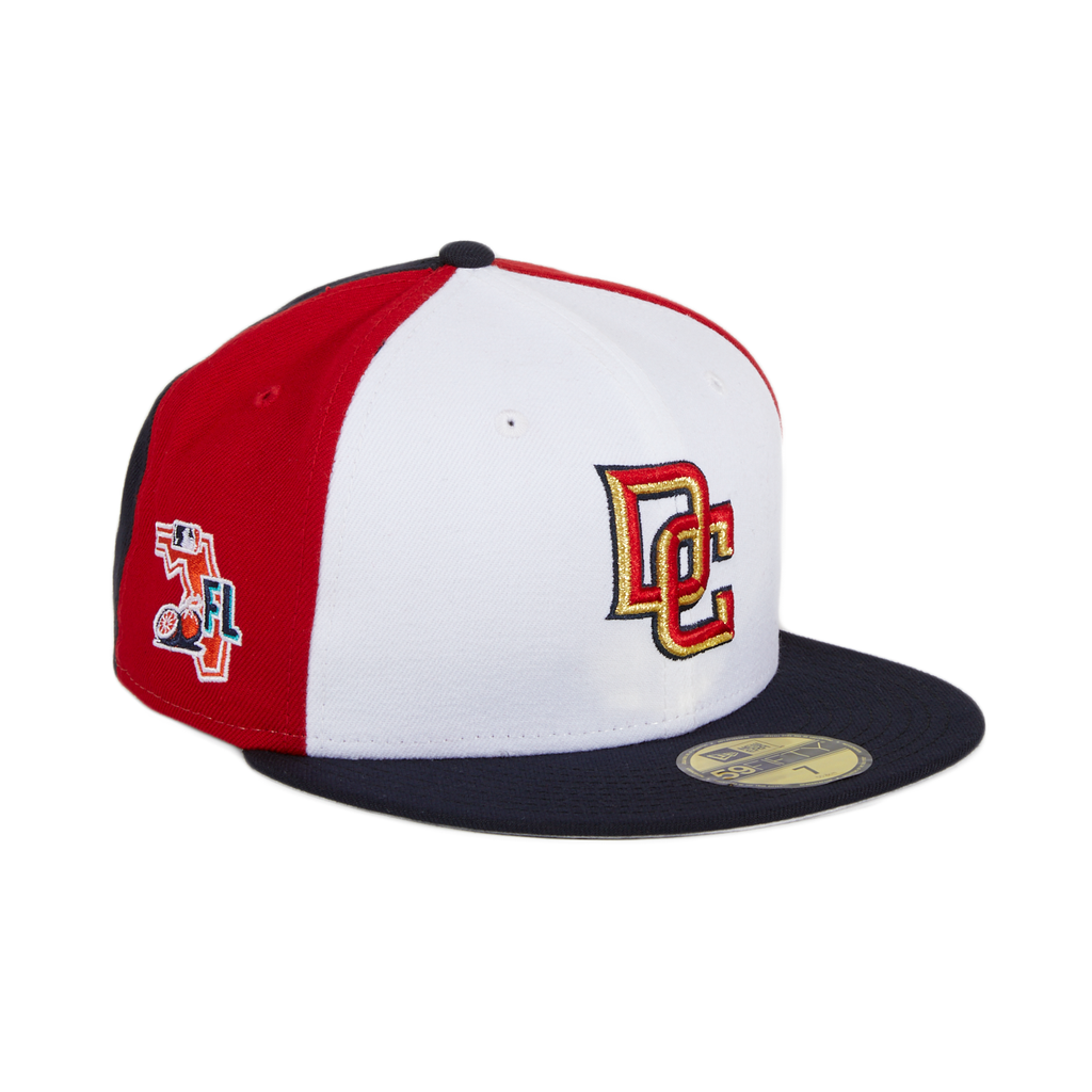 Exclusive New Era 59Fifty Washington Nationals DC Spring Training 2020 Patch PinW Hat - White, Red & Navy